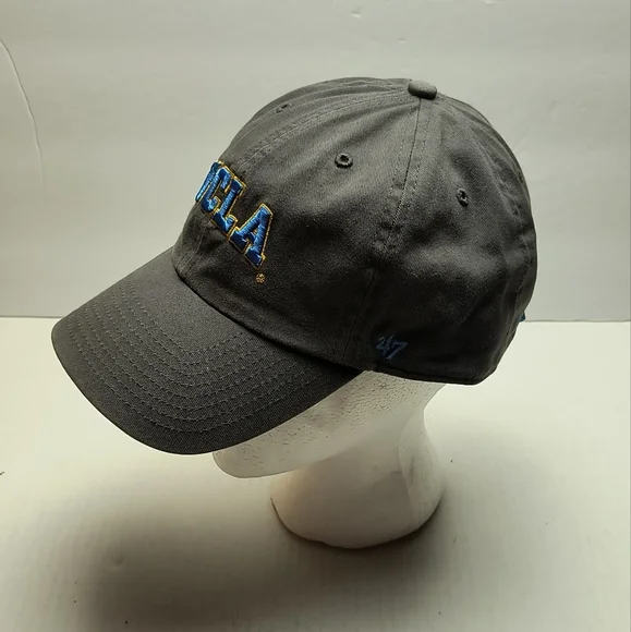 UCLA Basketball Hat Cap Men's One Size Adjustable Grey - Picture 5 of 11